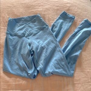 Offline Aerie Blue High-Waisted Crossover Leggings
